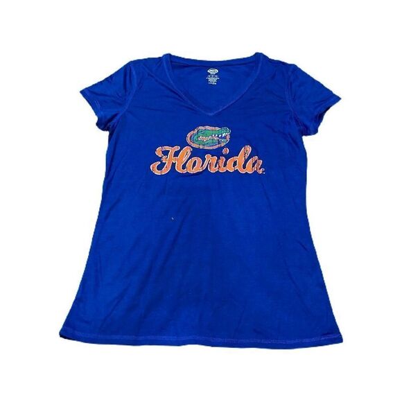 Florida Gators Concepts Sport Blue Short Sleeve Shirt M Womens UF University - Picture 1 of 1